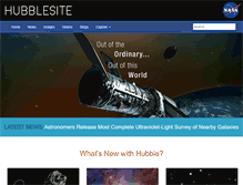 Tablet Screenshot of hubblesite.org